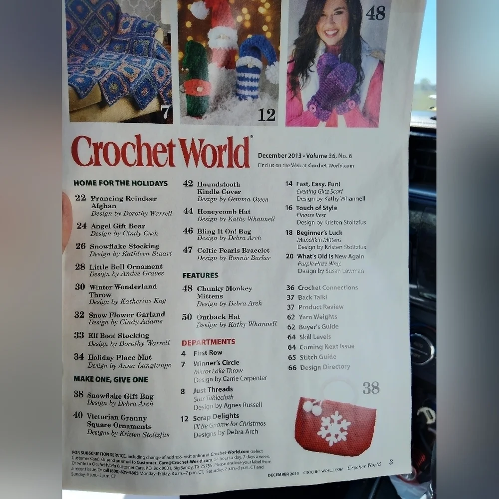 Vintage Crochet World Magazine December 2013 Christmas